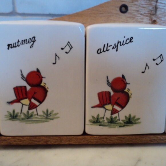 vintage spice rack singing birds - Picture 2 of 9